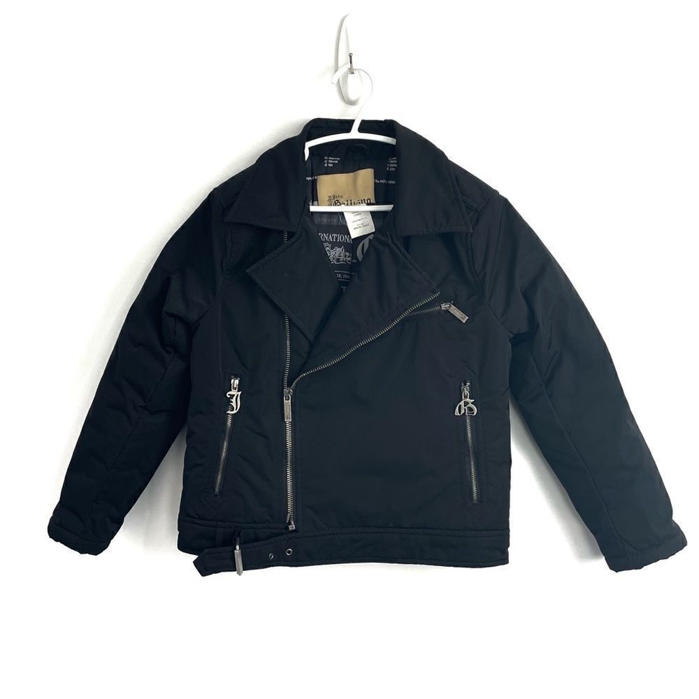 John Galliano Puff Moto Jacket Sz 8